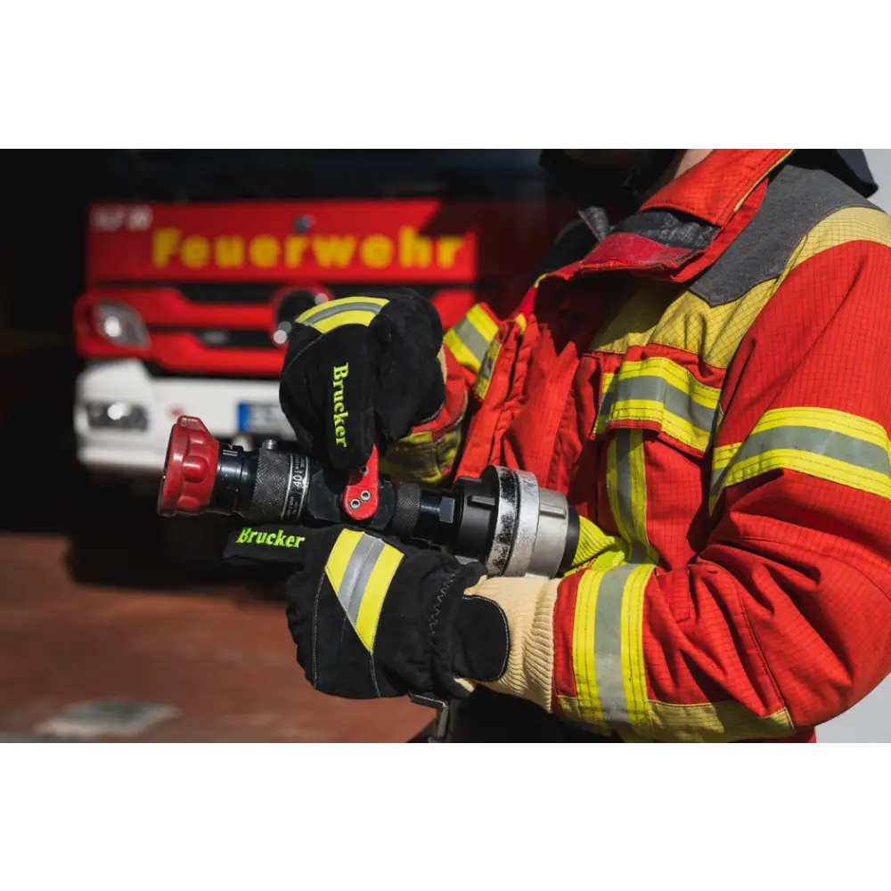Feuerwehrmann mit Einsatzhandschuhe Black HARI 001, en659 geprüft, feuerwehrhandschuhe innenangriff