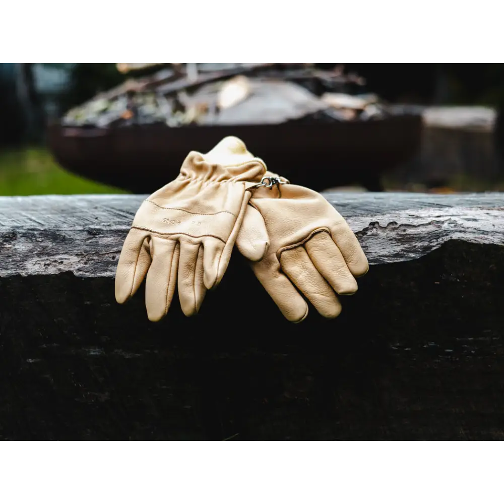 Beige Leder Arbeitshandschuhe Einsatzhandschuhe PRO HARI 023 mit prüft hitzebeständiges wärmeisolierung finger